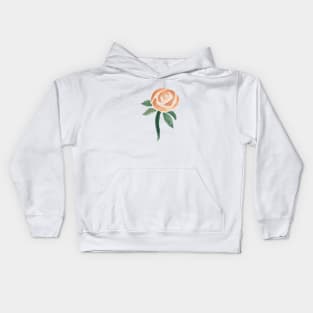 Watercolor single Flower Kids Hoodie